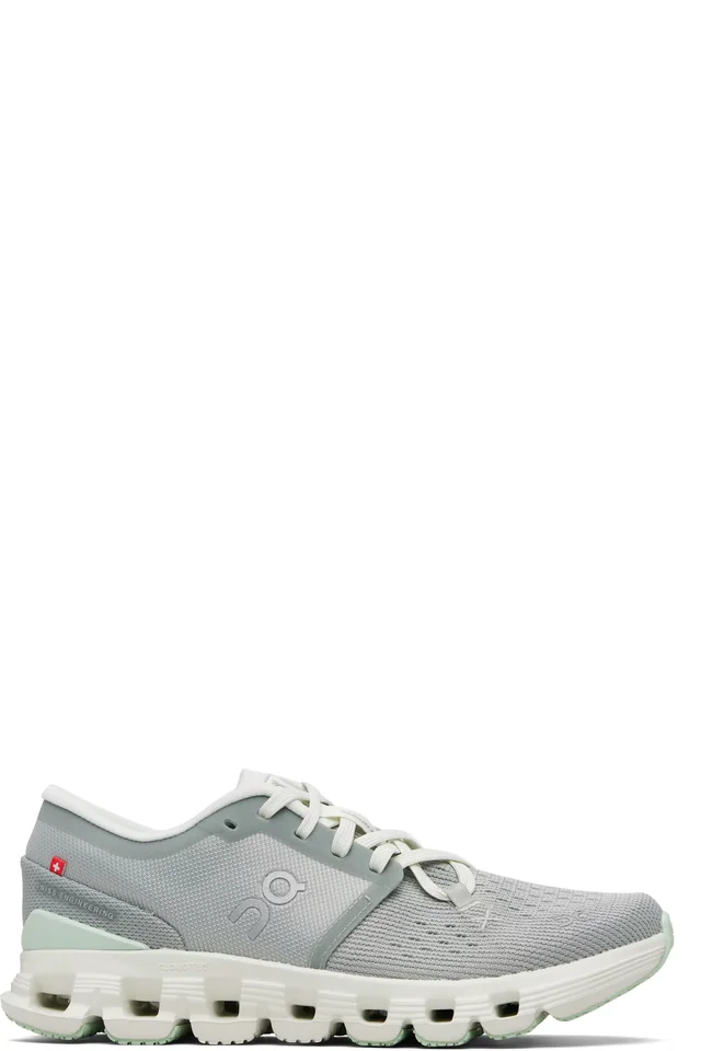 Gray & Green Cloud X 4 Sneakers