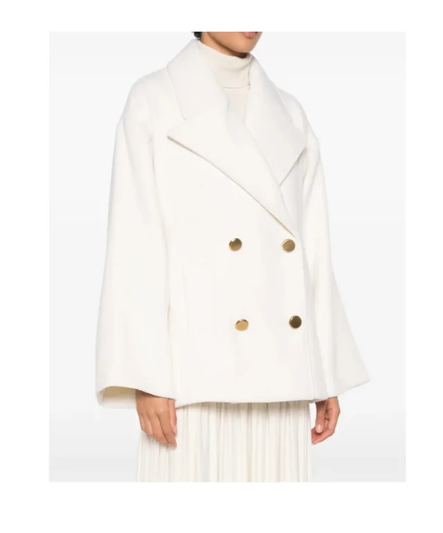 P.A.R.O.S.H. notch-lapel double-breasted coat, photo 3 of 4 from SENSER