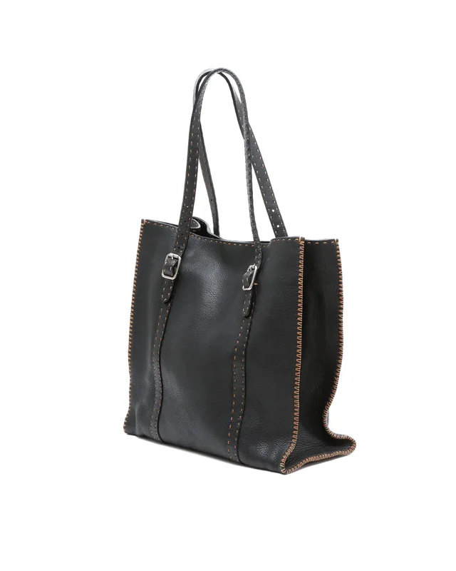 Fendi Selleria Stitch Tote Bag in Suede from A Retro Tale, photo 2 of 9