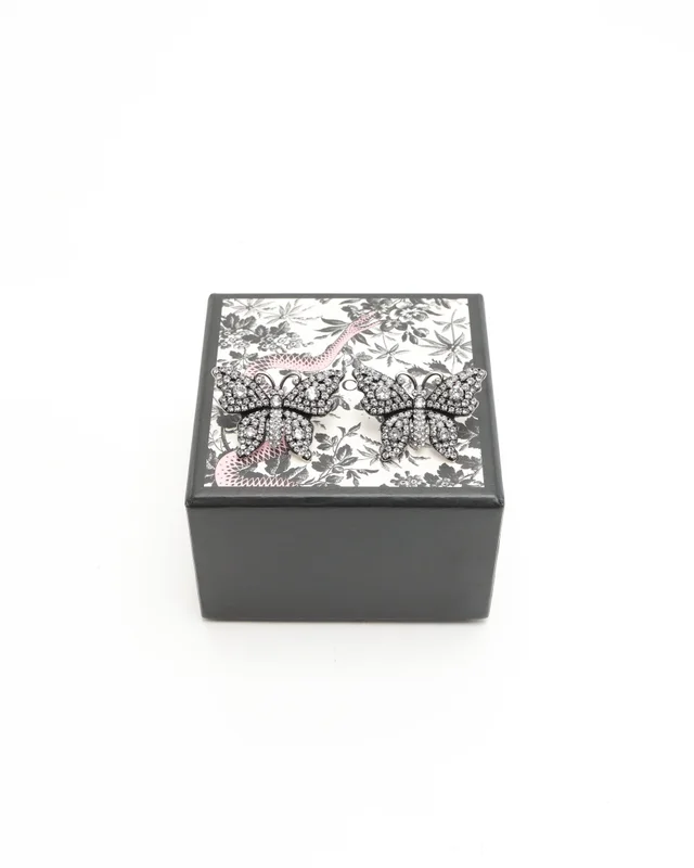 Gucci Butterfly Rhinestone Earrings from A Retro Tale, photo 2 of 3
