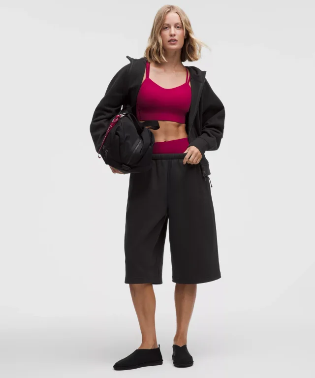 lululemon Women's Steady State SuperLoft Oversized Short 15" in Dusty Diamond, photo 8 of 14 from lululemon