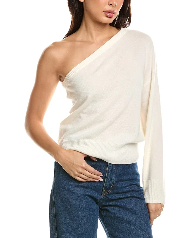THE CASHMERE PROJECT One-Shoulder 100% Cashmere Top, image 1 of 1 from Gilt