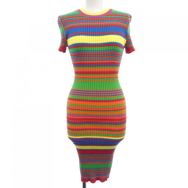 【クーポン対象商品】ヴェルサーチェ VERSACE ワンピース in Red Green Yellow Blue 36 from KOMEHYO
