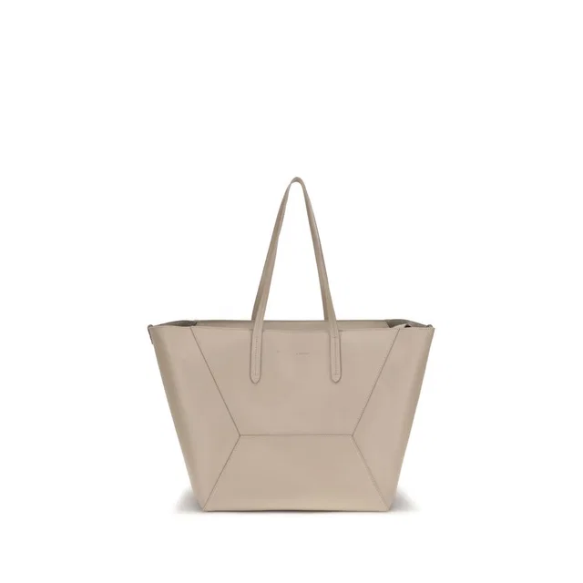 Brunello Cucinelli Beige Calf Leather Bos Taurus Shoulder Bag in Beige Calfskin from HEWI