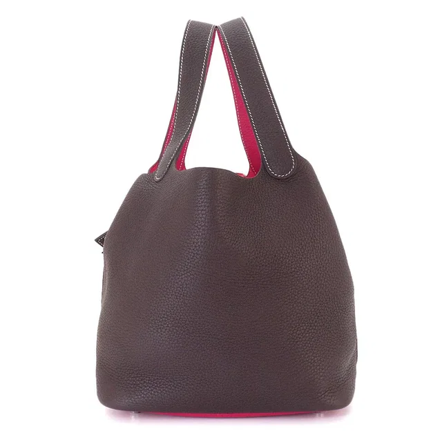 Hermès Picotin Lock MM Casaque Hand Bag Taurillon Rouge Sellier in Red Clemence leather from Luxury Promise