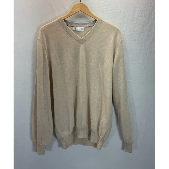 Brunello Cucinelli Sweater It 56 Us Xl 100% Cashmere V-Neck Luxury Classic Italy in Cashmere from Poshmark