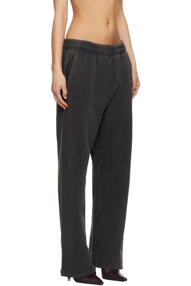Entire Studios Black Straight Leg Sweatpants, photo 2 of 4 from SSENSE
