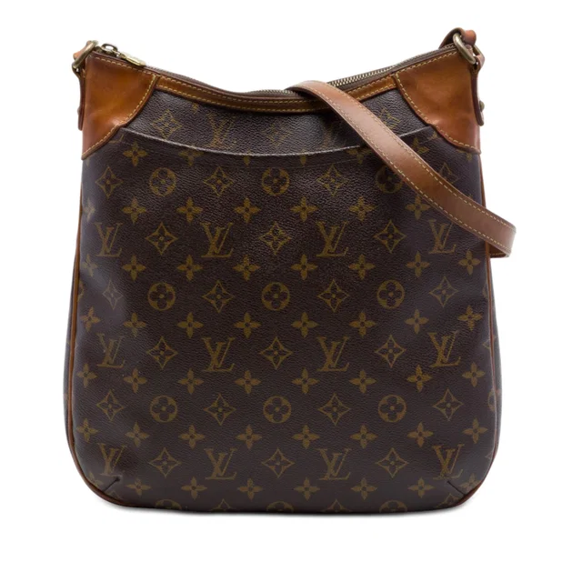 Brown Louis Vuitton Monogram Odeon MM Crossbody Bag in Brown Coated canvas from Designer Revival