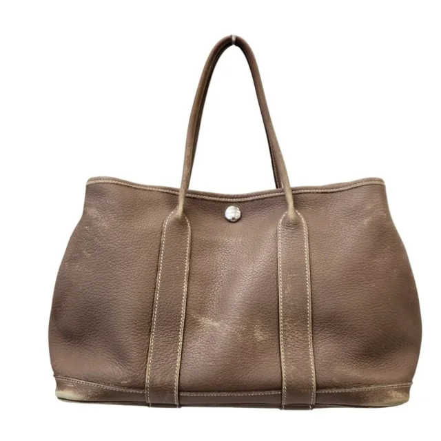 Hermès Garden PartyTPM Negonda Handbag in Beige Calfskin from LuxUness, photo 3 of 16