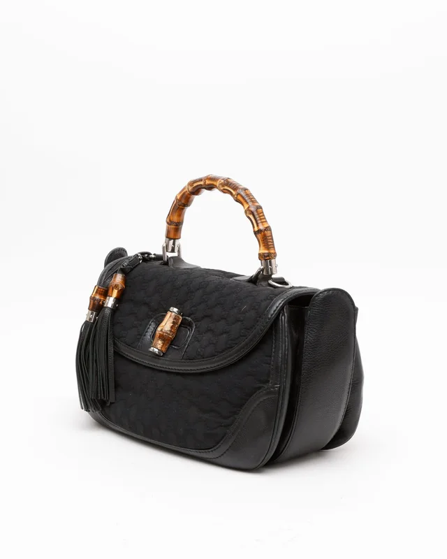 Gucci Large GG Bamboo Bag in Canvas from A Retro Tale, photo 2 of 13