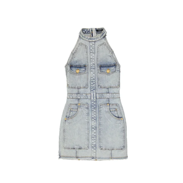 Balmain Denim Mini Dress, photo 2 of 9 from Balardi