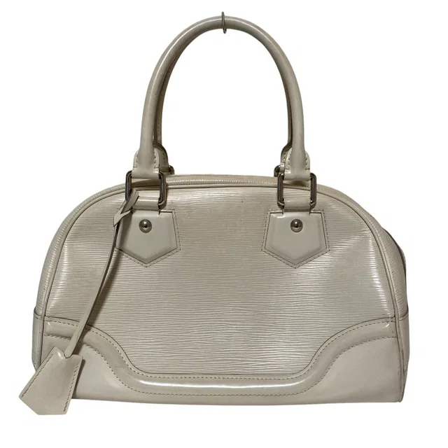 Louis Vuitton Bowling Montaigne PM Handbag Yvoir Ivory in White from The Reluxe