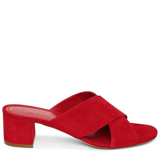 Mansur Gavriel Crossover Sandal 40 Suede, Flamma from Cultstatus, photo 1 of 1