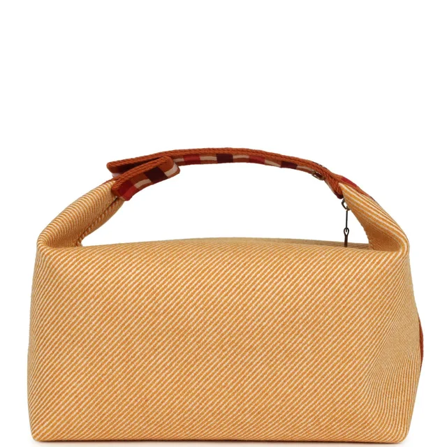 Hermès Bride A Brac Carre Case GM Fauve Merino Wool Palladium Hardware in Wool from Madison Avenue Couture, photo 2 of 2