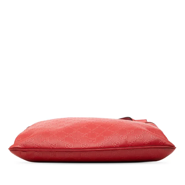 Red Gucci Guccissima Crossbody in Red Leather from Designer Revival, photo 2 of 2