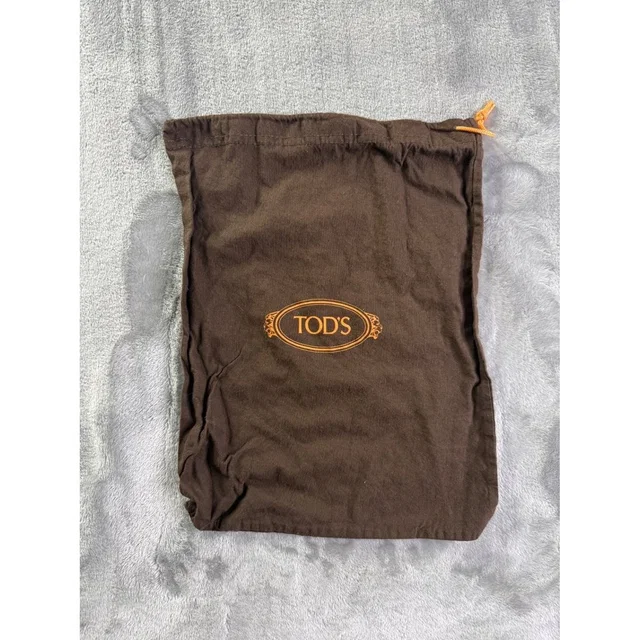 Tod's Brown Cotton Drawstring Dust Bag For Handbags Shoes 14x11 in orange|brown|red Leather from Poshmark