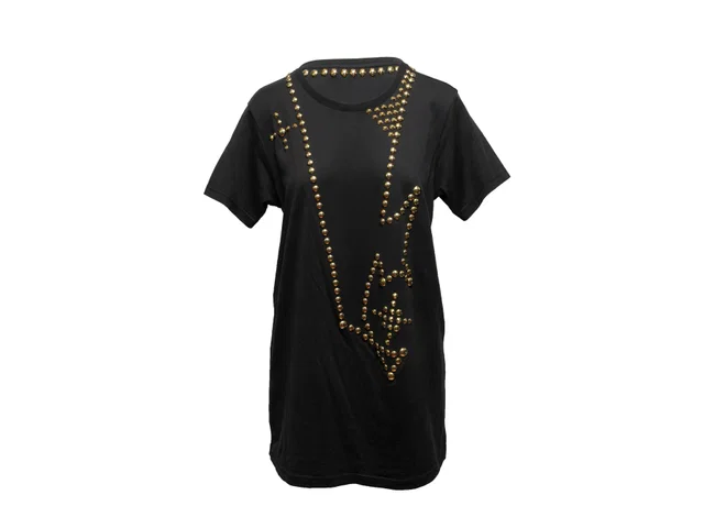 Black Givenchy Studded Short Sleeve T-Shirt Size US XS in Black from Designer Revival