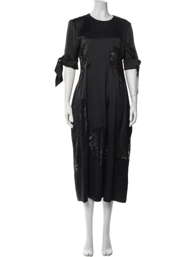 Proenza Schouler Lace Pattern Midi Length Dress in blue from The RealReal