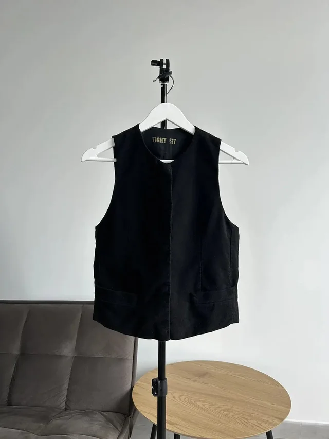Martin Margiela Black Vest Made In Italy, Size 42 in black from Grailed