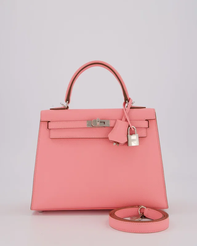 Hermès Kelly 25 Sellier Bag in Pink Epsom leather from Sellier
