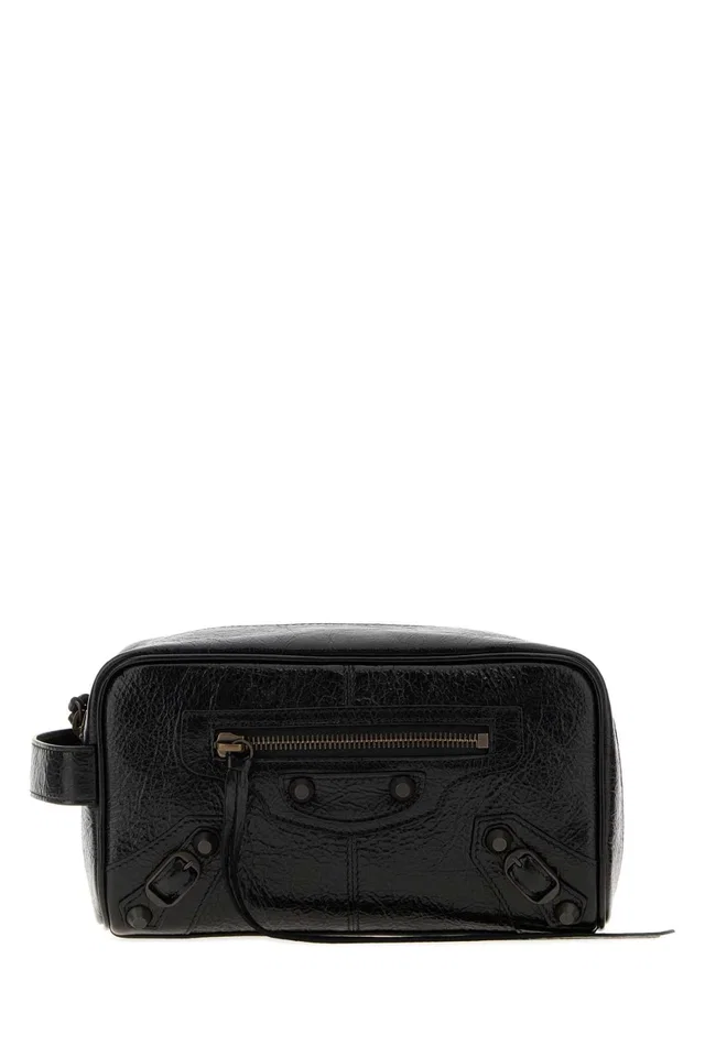 Balenciaga Le City Travel Wallet — Black in Black Lambskin from HEWI