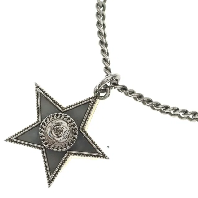 Dior Star Necklace Silver Metal in Silver from The Reluxe
