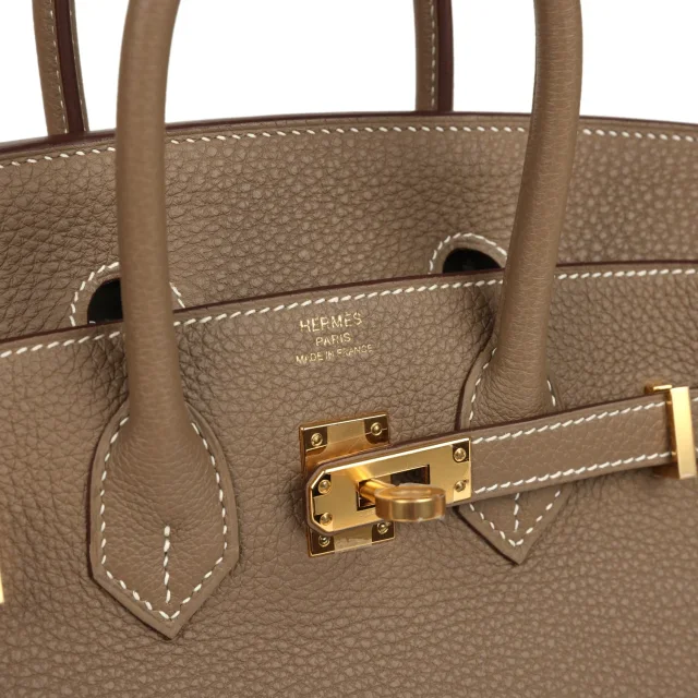 Hermès Birkin 25 Etoupe Togo Gold Hardware in Brown Togo from Madison Avenue Couture, photo 2 of 2