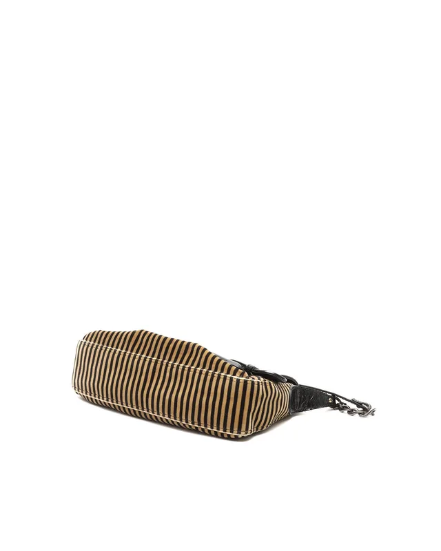 Fendi Striped Velvet B Bis Bag in Velvet from A Retro Tale, photo 4 of 11