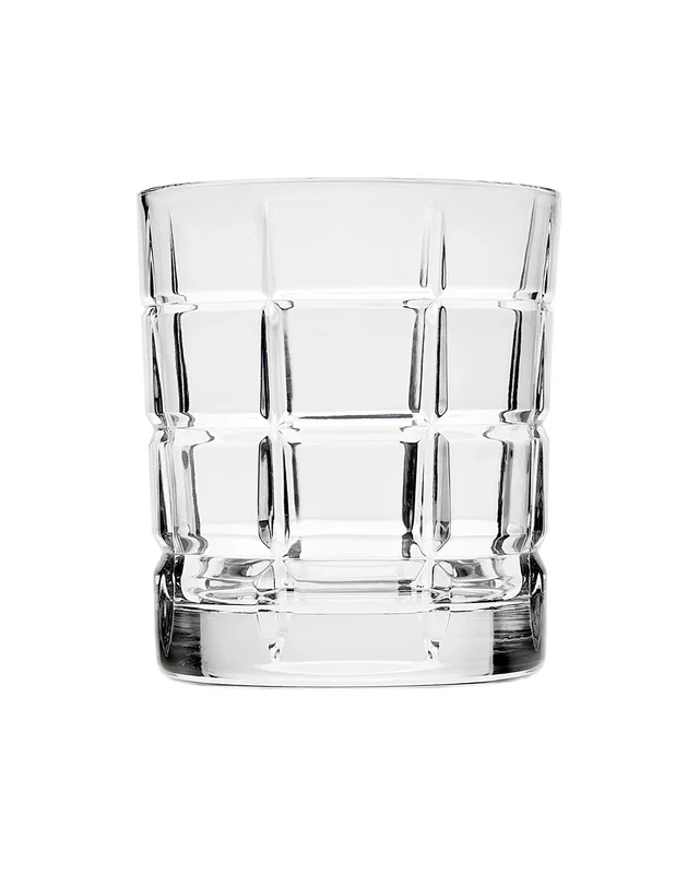 Godinger Set of Four 10oz Plaid Double Old Fashioned Glasses, image 1 of 1 from Rue La La