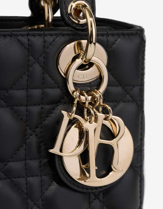 Dior Lady Small Lamb Black in Black Lambskin from SACLÀB, photo 7 of 9