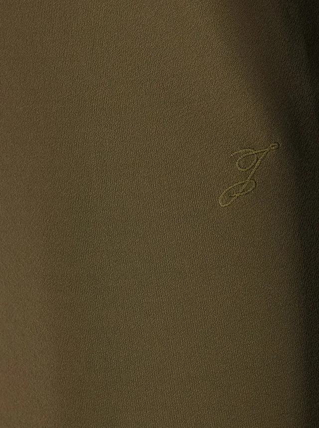 JACQUEMUS 'La Robe Mistral' Green Dress with boat neckline and cut-out with draping on the back in viscose for women in Green 83% Viscose 17% Polyamide, photo 6 of 6 from Gaudenzi Boutique