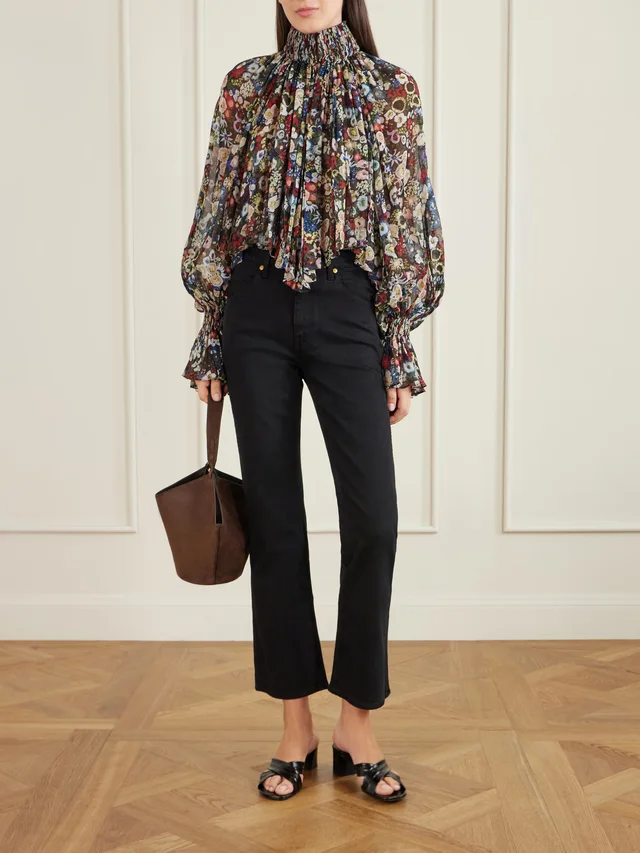 KHAITE Vivian mid-rise slim-leg jeans in Black, photo 2 of 2 from NET-A-PORTER (Canada)