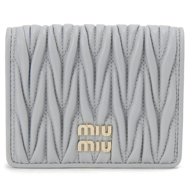 Miu Miu Bi Fold Wallet Gray in gray from Poshmark