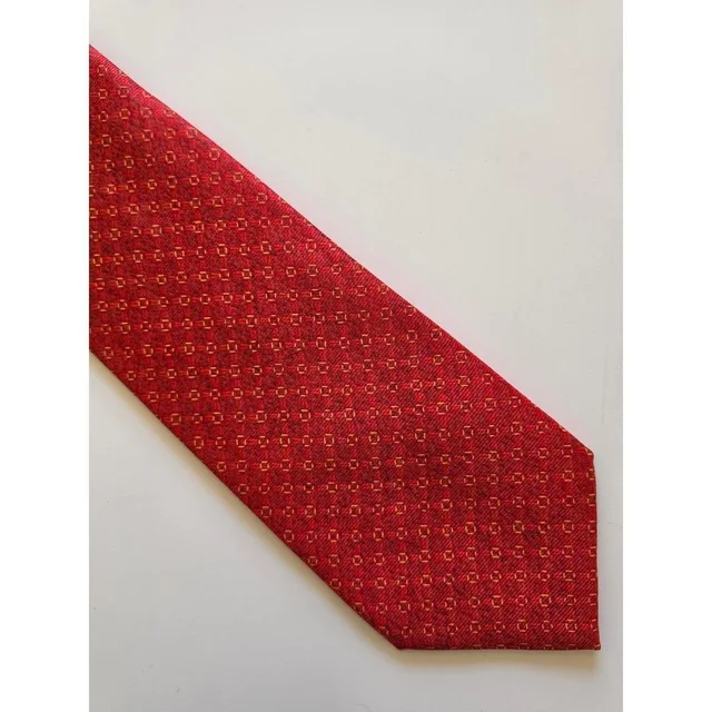 Bvlgari Men's Scarf - Red in red from Depop, photo 1 of 1