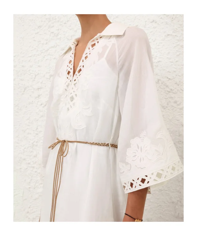 Zimmermann Indra Embroidered Belted Dress, photo 9 of 9 from SENSER