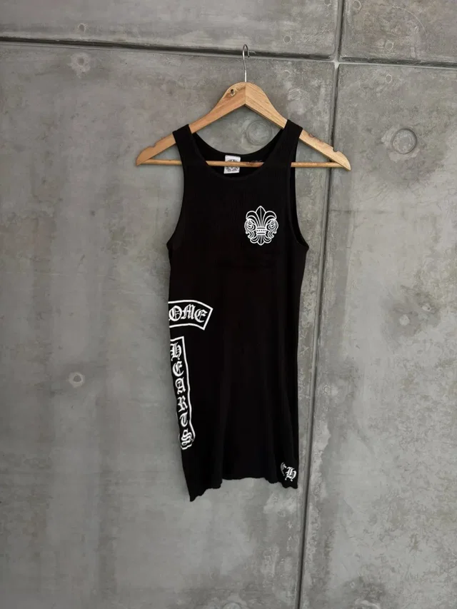 Chrome Hearts Vintage Chrome Heart Tank Top Black, Women's (Size S) in black from Grailed