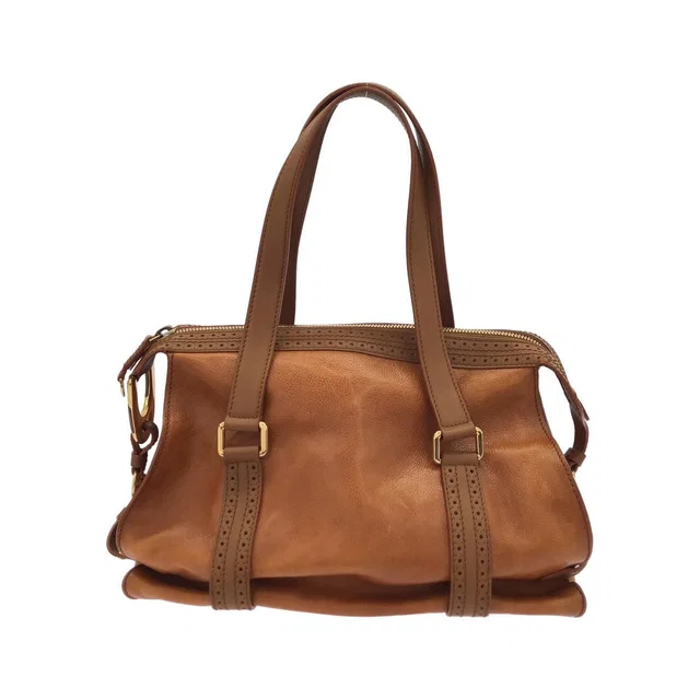 Celine Vintage Bag Handbag Brown in Brown Leather from The Reluxe