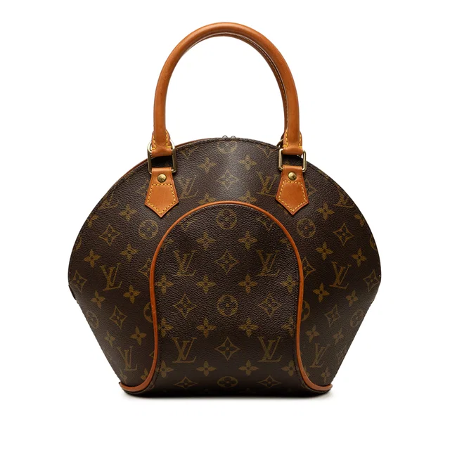 Brown Louis Vuitton Monogram Ellipse PM Handbag in Brown Coated canvas from Designer Revival