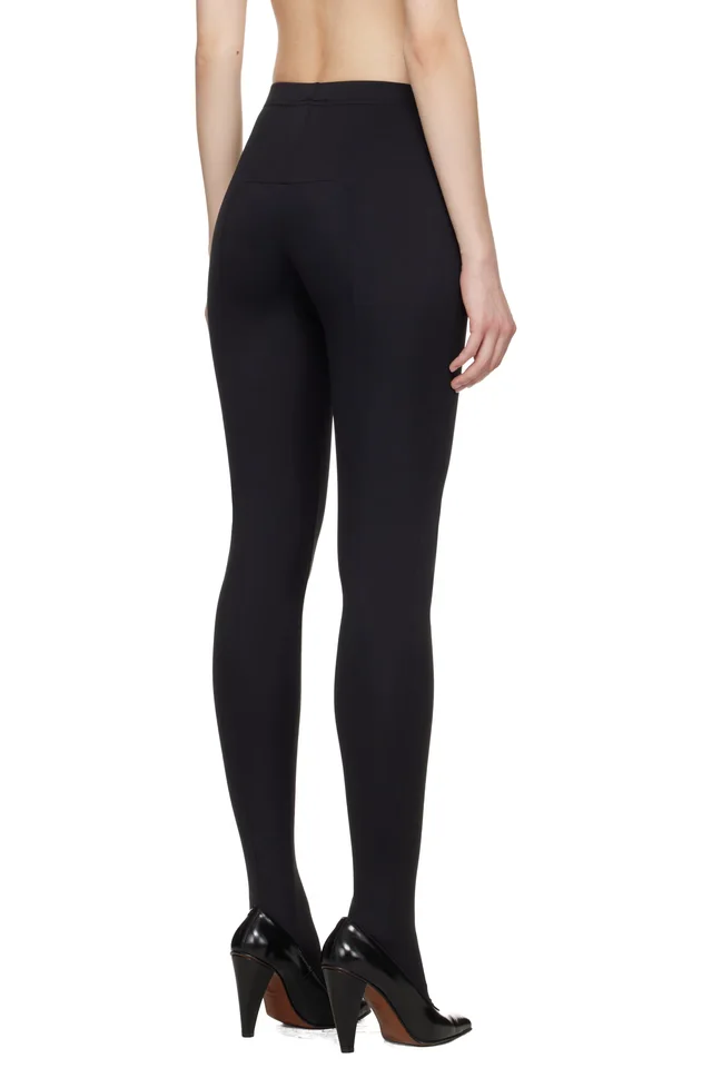 VETEMENTS Black Push-Up Tights, photo 3 of 4 from SSENSE