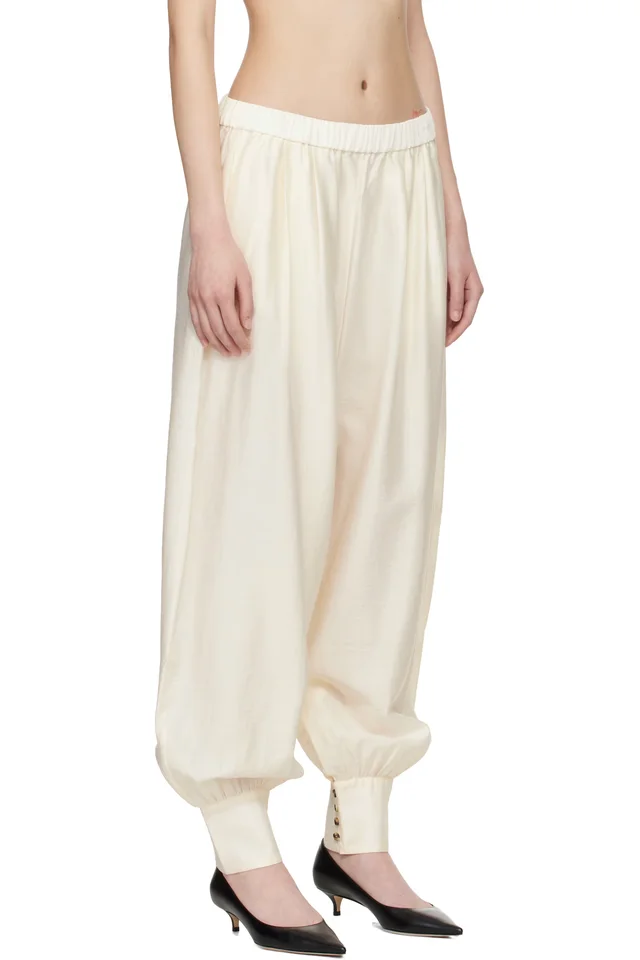 Cordera Off-White Sarouel Trousers, photo 2 of 4 from SSENSE