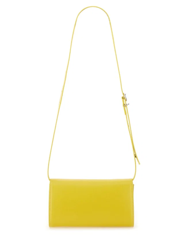 Jil Sander All-Day Shoulder Bag — Yellow Leather in Yellow Leather from HEWI