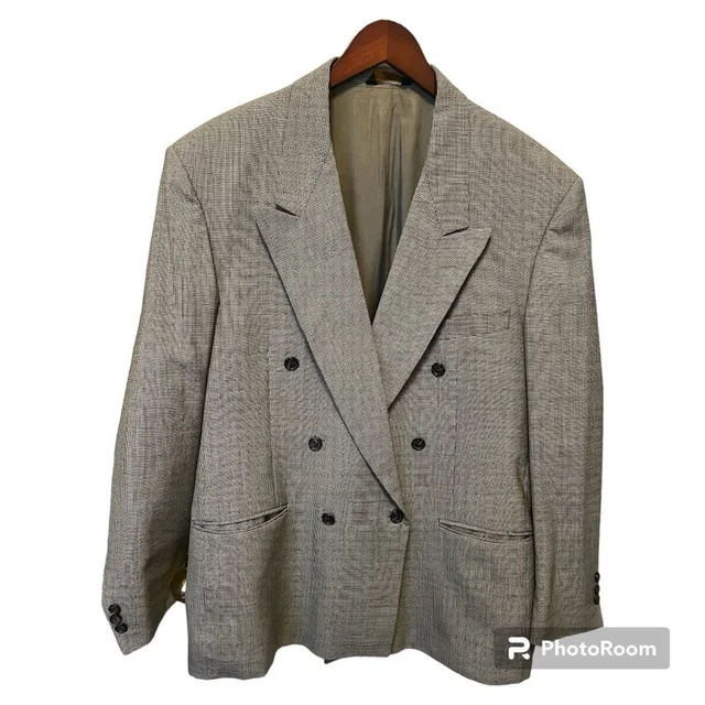 Givenchy Vintage Wool Blazer Mens Navy Double Breasted Sport Coat Jacket in blue|black Wool from Poshmark