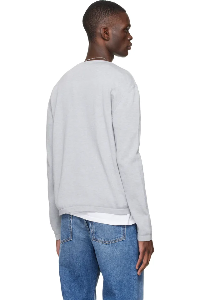 SIRE Gray Long Sleeve Crewneck T-shirt, photo 3 of 3 from SSENSE
