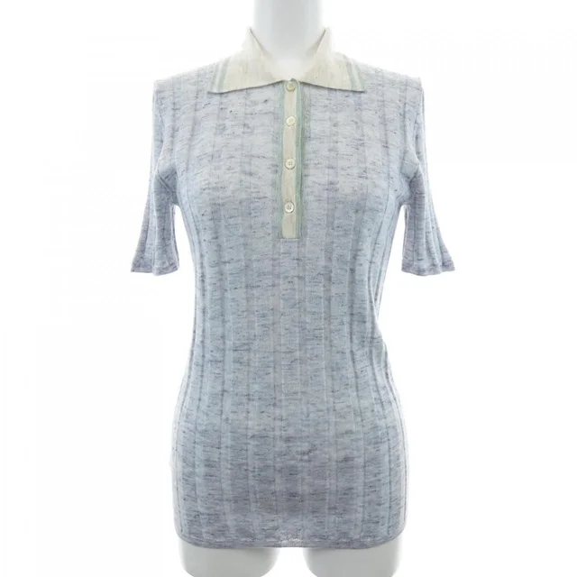 Prada Cashmere Silk Polo Sweater Shirt in Silk from The Reluxe