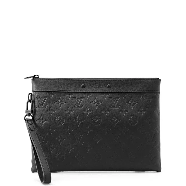 Louis Vuitton Clutch Monogram Shadow Pochette Toe Go Black in Black from The Reluxe