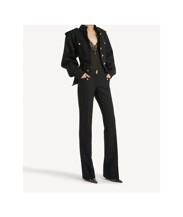 Balmain Pleated wool gabardine trousers, photo 3 of 6 from SENSER