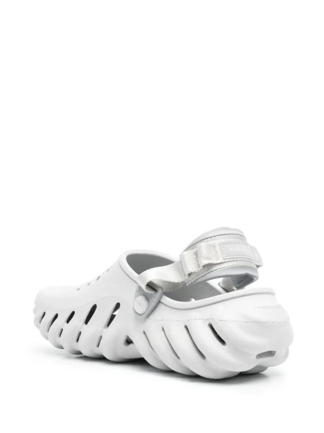 Crocs cut out-detail chunky sandals in Grey, photo 3 of 4 from FARFETCH
