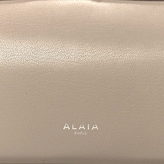 Alaïa Shiny Goatskin Medium Le Teckel Bag Grege in Goatskin from FASHIONPHILE, photo 7 of 12
