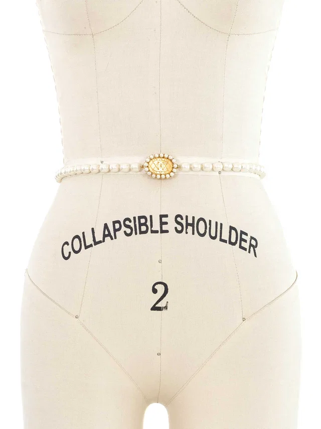 1995 Chanel Pearl Strand Belt from Arcade Vintage