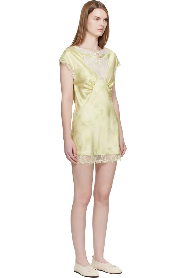 Collina Strada Yellow Waterlily Minidress, photo 2 of 4 from SSENSE